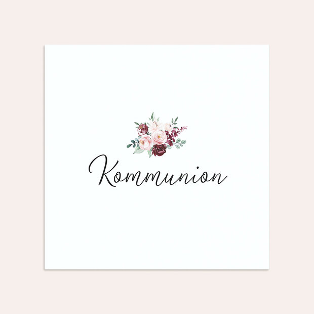 Umschlag mit Design Kommunion - Weißes Kleid