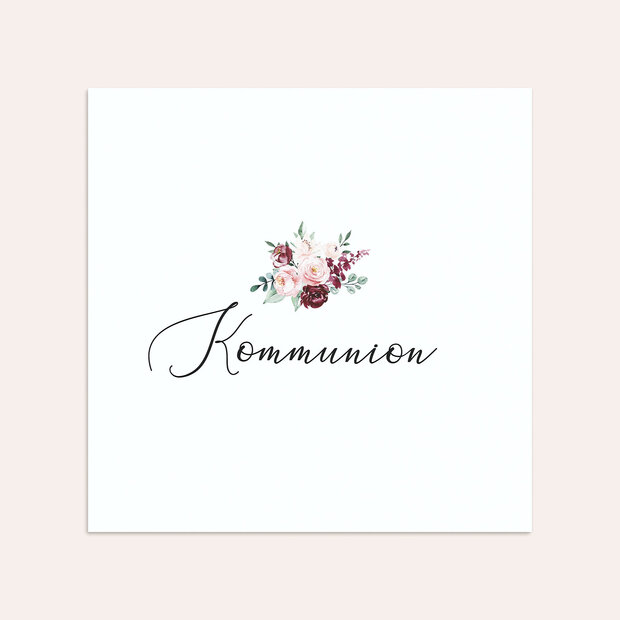 Umschlag mit Design Kommunion - Weißes Kleid