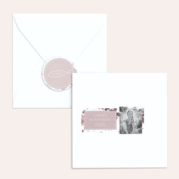 Umschlag mit Design Kommunion - Kommunions-Impression