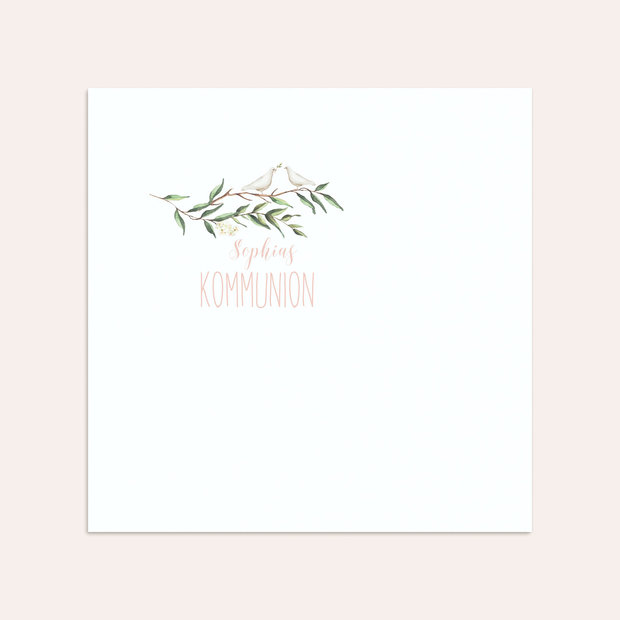 Umschlag mit Design Kommunion - Kommunionkranz