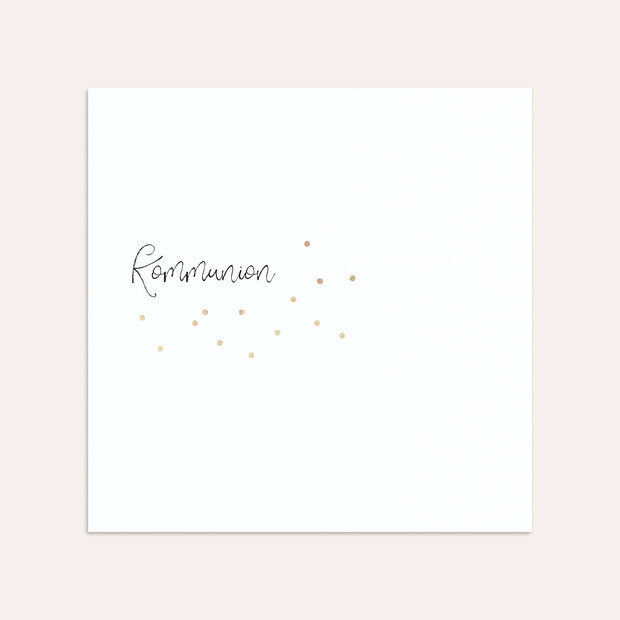 Umschlag mit Design Kommunion - Konfettifreude
