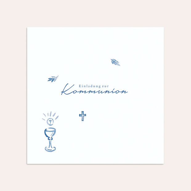 Umschlag mit Design Kommunion - Feierliches Abendmahl