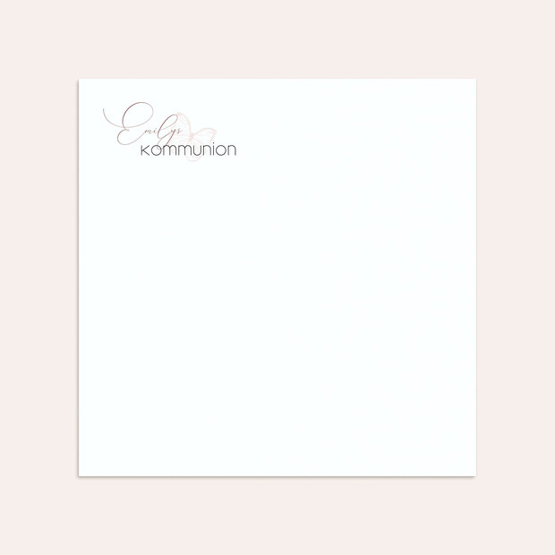 Umschlag mit Design Kommunion - Frühlingsgarten