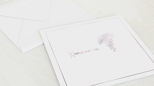 Umschlag mit Design Kommunion - Blütenrausch