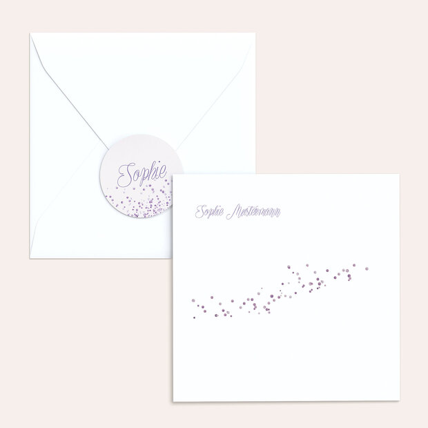 Umschlag mit Design Kommunion - Geflitter Kommunion