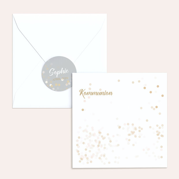 Umschlag mit Design Kommunion - Elfenstaub