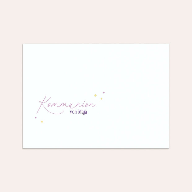 Umschlag mit Design Kommunion - Zauber des Lichts