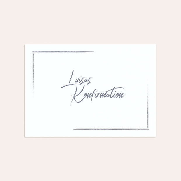 Umschlag mit Design Konfirmation - Tafelglanz