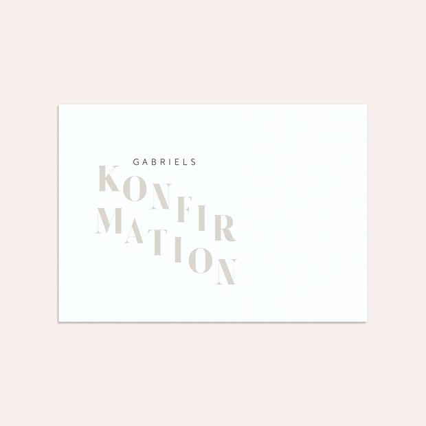 Umschlag mit Design Konfirmation - Mein Festtag