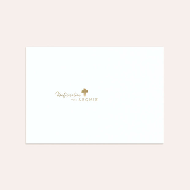 Umschlag mit Design Konfirmation - Tiny cross