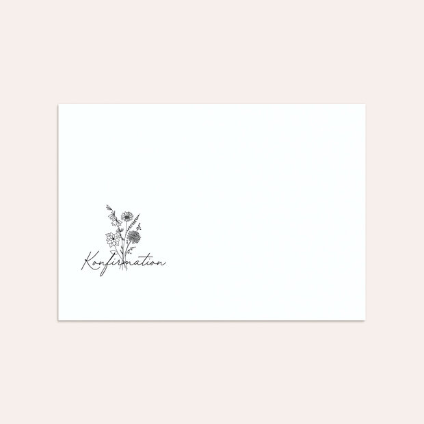 Umschlag mit Design Konfirmation - Blühende Zuversicht