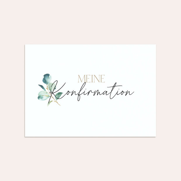 Umschlag mit Design Konfirmation - Konfirmationskarte Fisch