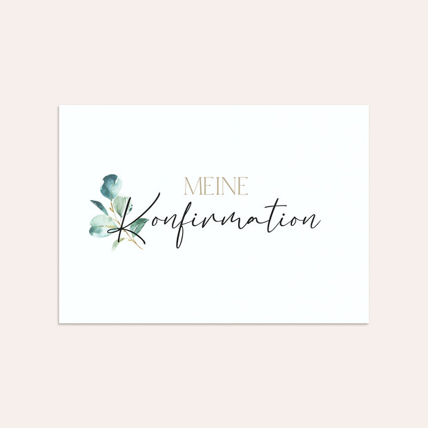 Umschlag mit Design Konfirmation - Konfirmationskarte Fisch