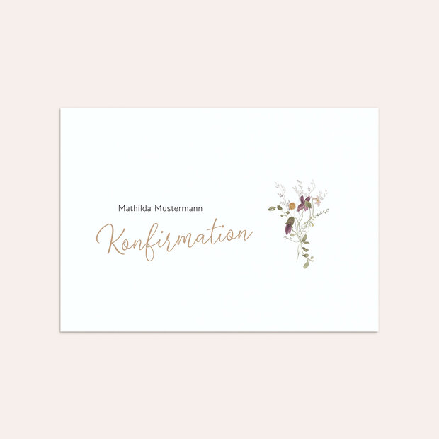 Umschlag mit Design Konfirmation - Hummelflug