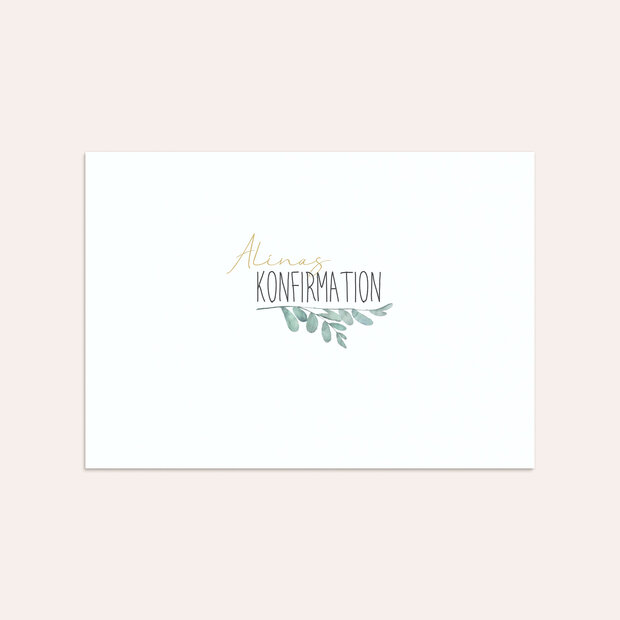 Umschlag mit Design Konfirmation - Meine Zeremonie