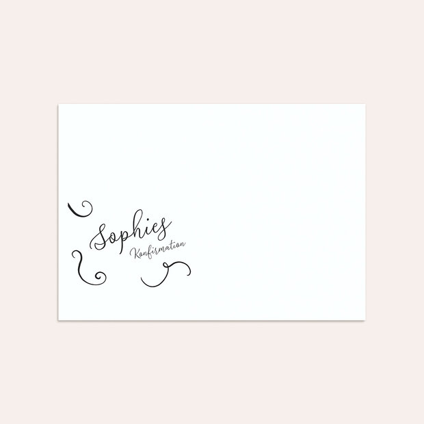 Umschlag mit Design Konfirmation - Swinging letters