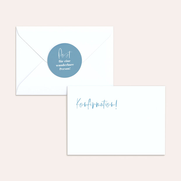 Umschlag mit Design Konfirmation - Im Mittelpunkt Konfirmation