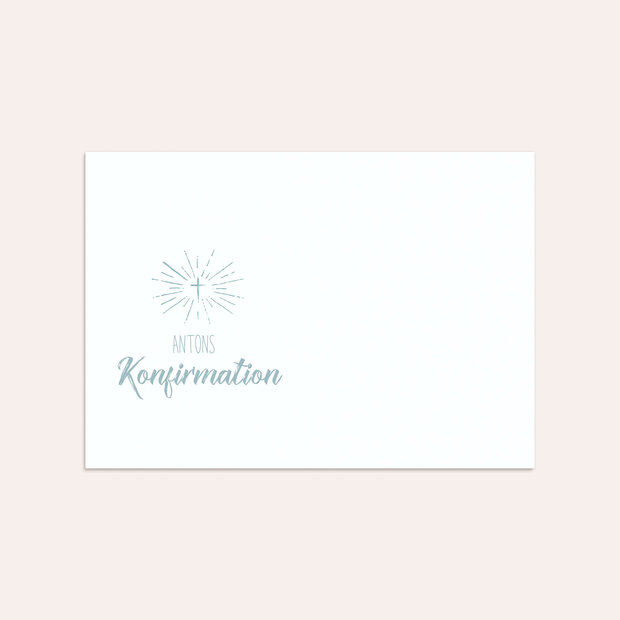 Umschlag mit Design Konfirmation - Ankündigung
