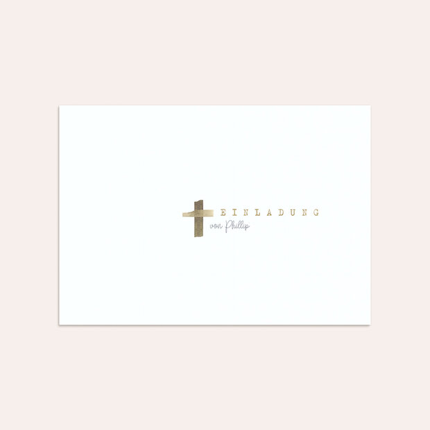 Umschlag mit Design Konfirmation - Urban cross
