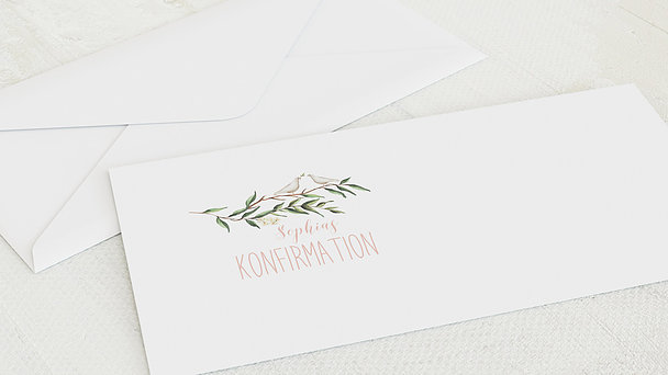 Umschlag mit Design Konfirmation - Konfirmationkranz