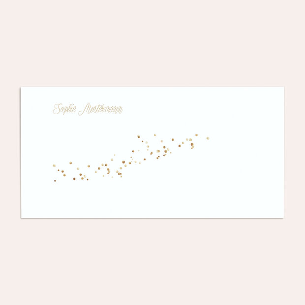 Umschlag mit Design Konfirmation - Geflitter Konfirmation