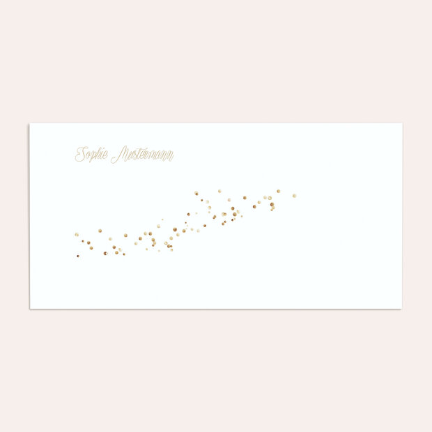 Umschlag mit Design Konfirmation - Geflitter Konfirmation