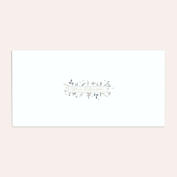 Umschlag mit Design Konfirmation - Wiesenblume
