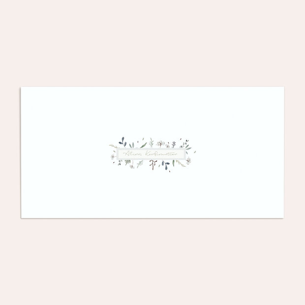 Umschlag mit Design Konfirmation - Wiesenblume