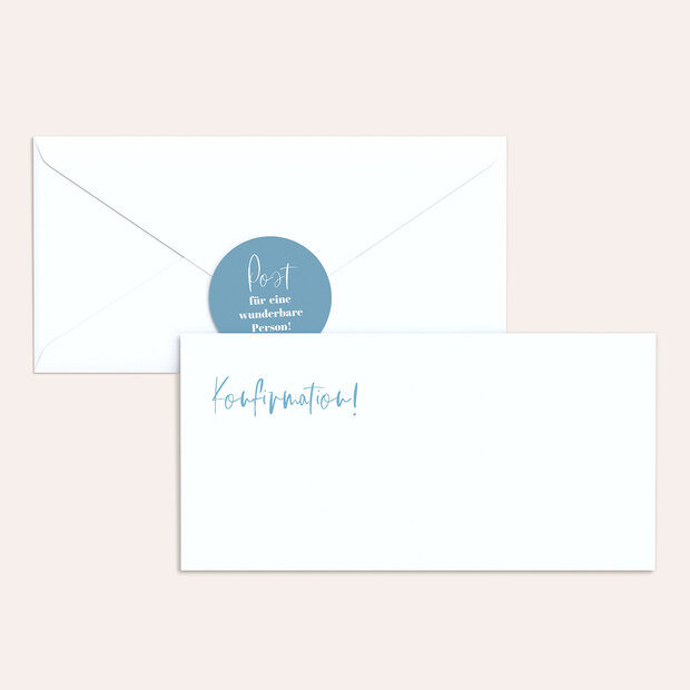 Umschlag mit Design Konfirmation - Im Mittelpunkt Konfirmation