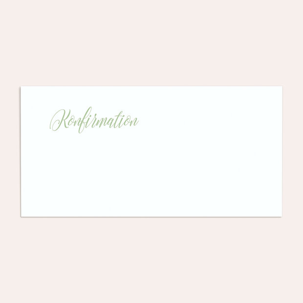 Umschlag mit Design Konfirmation - Zauberlicht Konfirmation