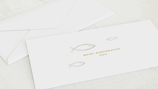 Umschlag mit Design Konfirmation - Schwarm Konfirmation
