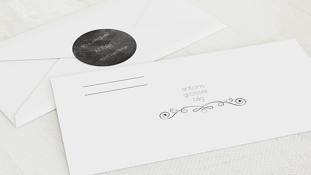 Umschlag mit Design Konfirmation - Konfirmationstafel