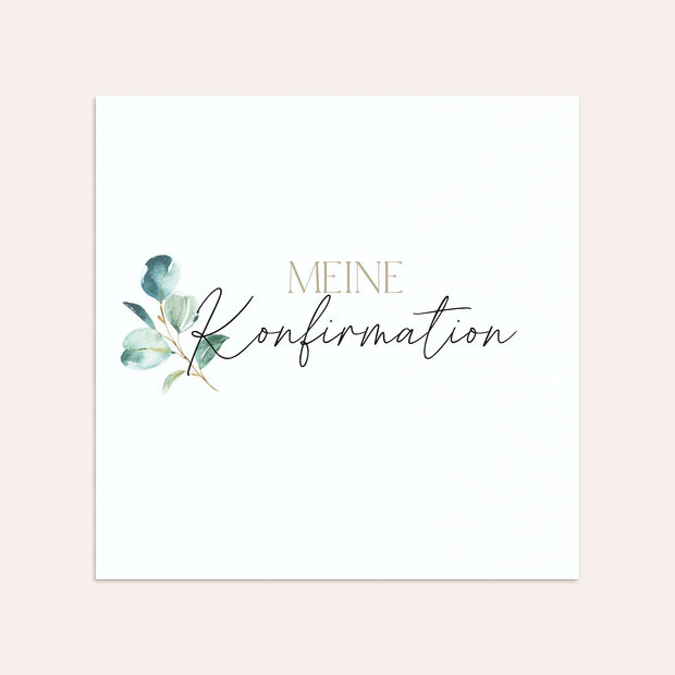 Umschlag mit Design Konfirmation - Konfirmationskarte Fisch