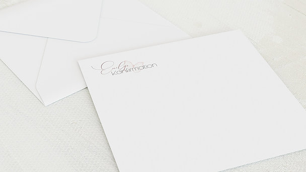 Umschlag mit Design Konfirmation - Frühlingsgarten