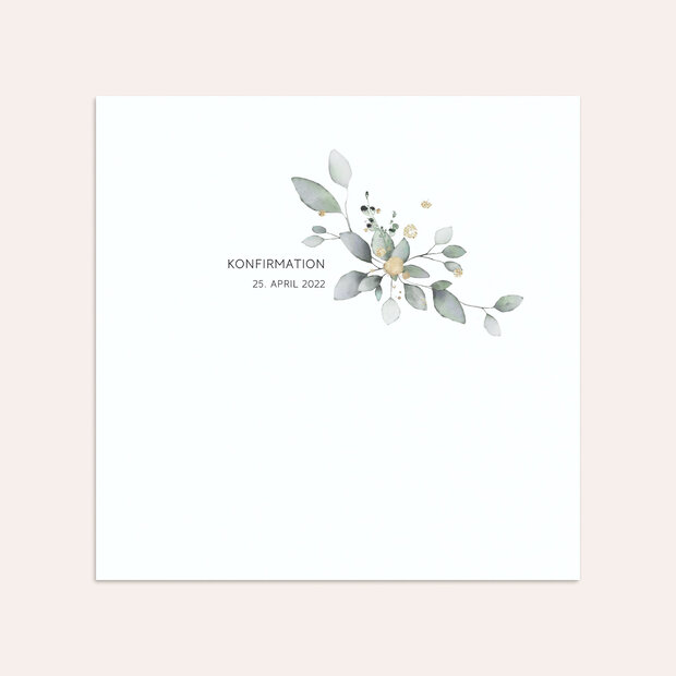 Umschlag mit Design Konfirmation - Umranktes Kreuz