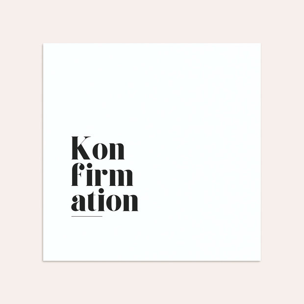 Umschlag mit Design Konfirmation - Das große Ereignis Konfirmation