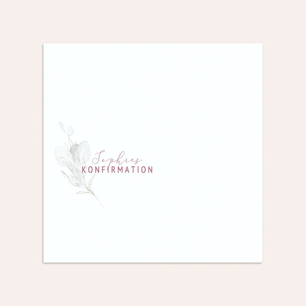 Umschlag mit Design Konfirmation - Sprössling