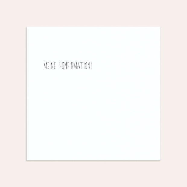 Enveloppe avec design Confirmation - Getäfelt jung