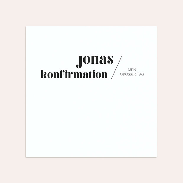 Umschlag mit Design Konfirmation - Diem