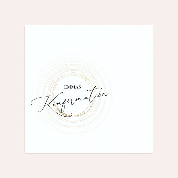 Umschlag mit Design Konfirmation - Pretty rings