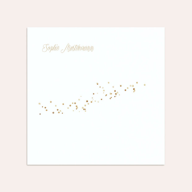 Umschlag mit Design Konfirmation - Geflitter Konfirmation