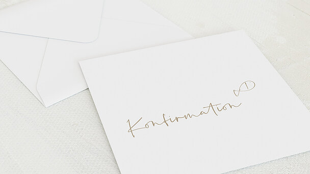 Umschlag mit Design Konfirmation - Freudenrauschen