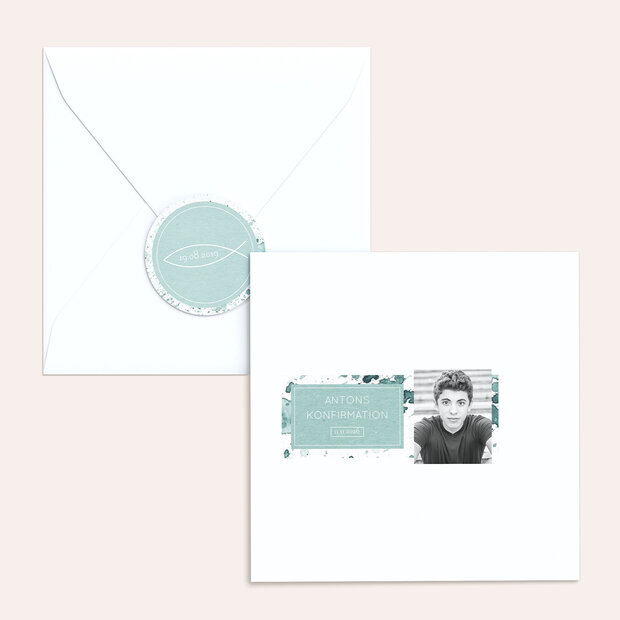 Umschlag mit Design Konfirmation - Konfirmations-Impression