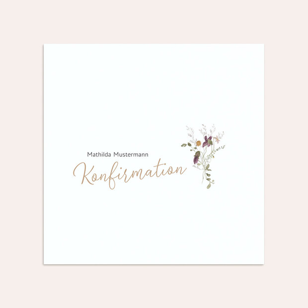 Umschlag mit Design Konfirmation - Hummelflug