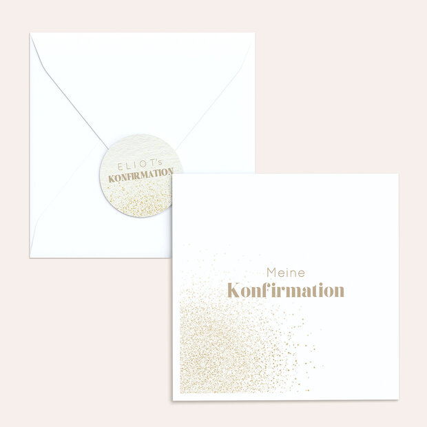 Umschlag mit Design Konfirmation - Sonnenkreis
