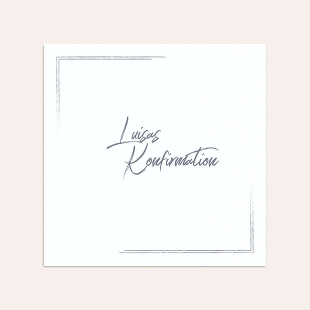 Umschlag mit Design Konfirmation - Tafelglanz