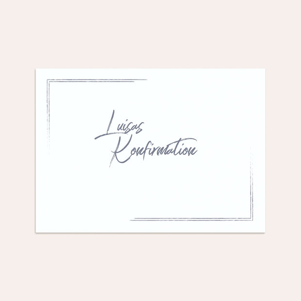 Umschlag mit Design Konfirmation - Tafelglanz
