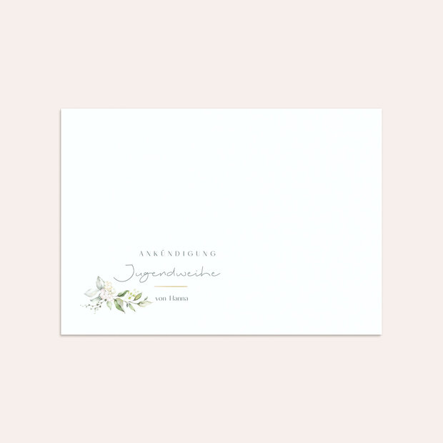 Umschlag mit Design Jugendweihe - Etappenziele