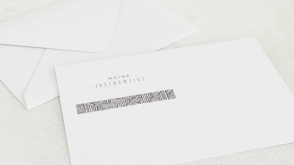 Umschlag mit Design Jugendweihe - Labyrinth
