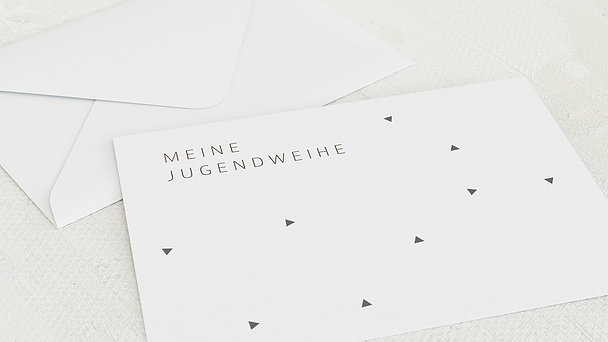 Umschlag mit Design Jugendweihe - Dreieckstanz